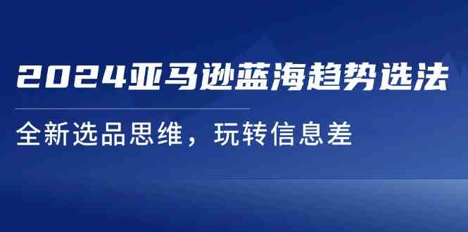2024亚马逊蓝海趋势选法，全新选品思维，玩转信息差-阿良资源网