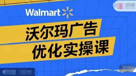 沃尔玛广告优化实操课，广告报告实操讲解，广告如何提高转化和ROAS等-阿良资源网