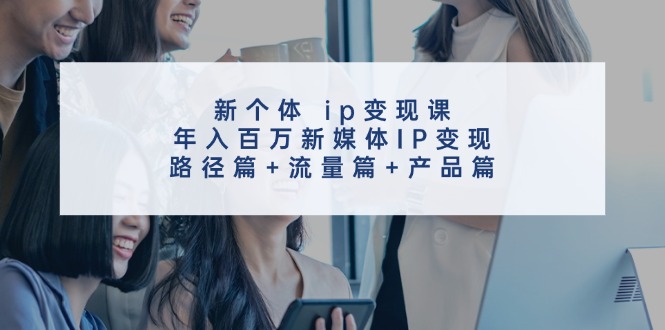 （11971期）新个体 ip变现课，年入百万新媒体IP变现，路径篇+流量篇+产品篇-阿良资源网