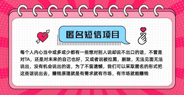 冷门小众赚钱项目，匿名短信，玩转信息差，月入五位数【揭秘】-阿良资源网