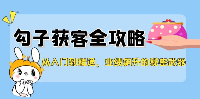 从入门到精通，勾子获客全攻略，业绩飙升的秘密武器-阿良资源网