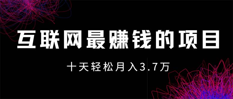 （12396期）互联网最赚钱的项目没有之一，轻松月入7万+，团队最新项目-阿良资源网